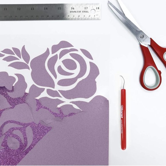 20" x 5 Feet Glitter Lavender Siser Easyweed HTV Heat Transfer Iron-On Vinyl - Picture 4 of 6